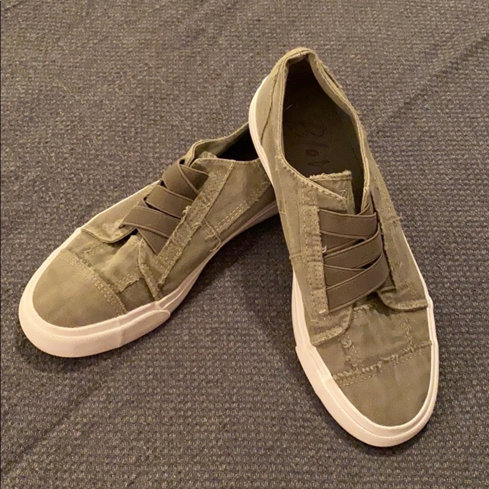 BlowFish slip ons-olive color